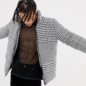 ASOS Houndstooth Puffer